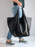 Vintage super large capacity shoulder bag