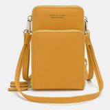 Multi-Compartment Phone Purse With Clear Window