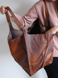 Vintage super large capacity shoulder bag