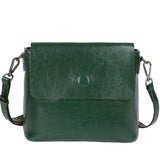 Oil wax leather handbag