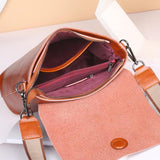 Oil wax leather handbag