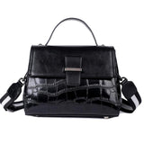 Oil wax cowhide handbag