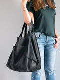 Vintage super large capacity shoulder bag