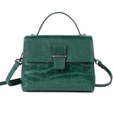 Oil wax cowhide handbag