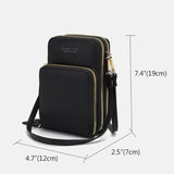 Multi-Compartment Phone Purse With Clear Window
