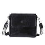 Oil wax leather handbag