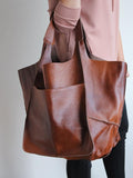 Vintage super large capacity shoulder bag