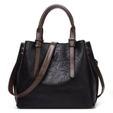 Vintage Crossbody One Shoulder Large Capacity Tote Leather Bag