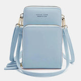 Multi-Compartment Phone Purse With Clear Window