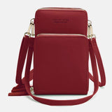 Multi-Compartment Phone Purse With Clear Window