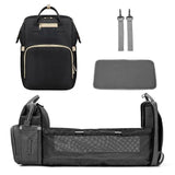MULTI-FUNCTIONAL FASHION PORTABLE FOLDING CRIB BABY DIAPER BAG