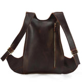 Handmade Crazy Horse Leather Men's Backpack