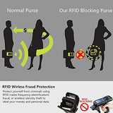 Multi-Compartment Phone Purse With Clear Window