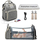 MULTI-FUNCTIONAL FASHION PORTABLE FOLDING CRIB BABY DIAPER BAG