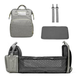 MULTI-FUNCTIONAL FASHION PORTABLE FOLDING CRIB BABY DIAPER BAG