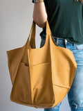 Vintage super large capacity shoulder bag