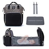 MULTI-FUNCTIONAL FASHION PORTABLE FOLDING CRIB BABY DIAPER BAG